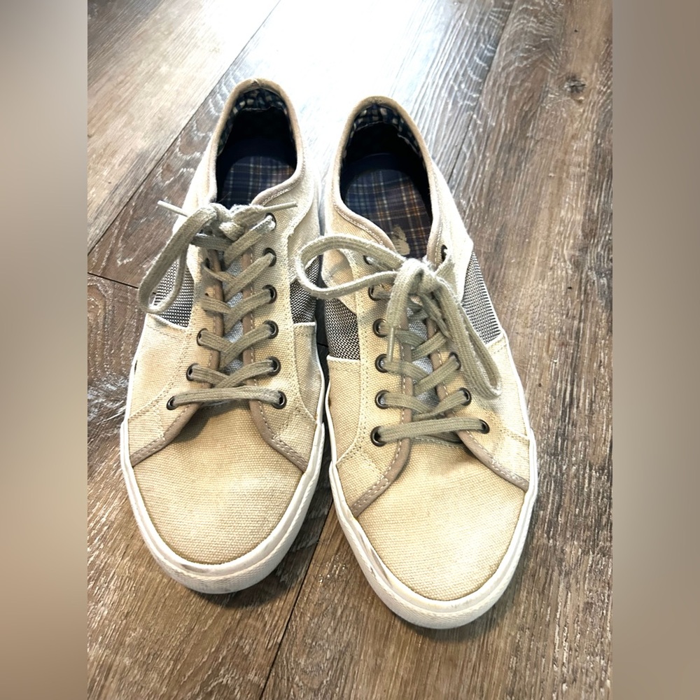 Ben Sherman Tan Sneakers Classic Canvas Design, Size 12